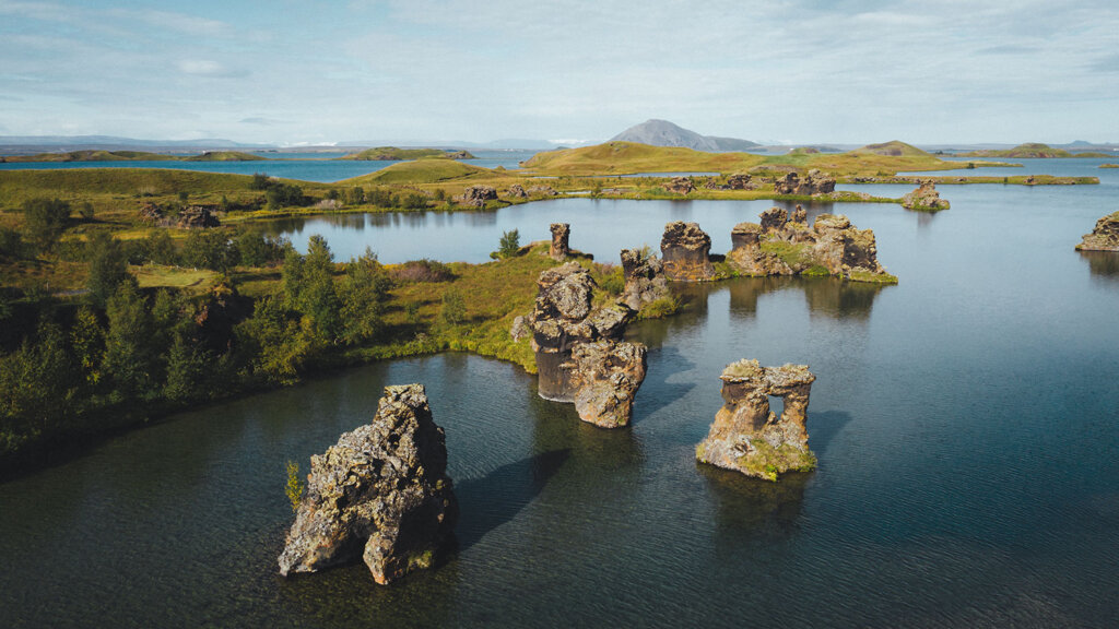 Excursión en barco por el lago Myvatn desde Akureyri